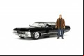 Supernatural - '67 Chevy Impala with Dean 1:24 Scale Hollywood Ride (Model Car)