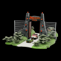Jurassic Park - Diorama With 2 Vehicles (NanoScene)