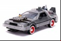 Back To The Future Part III - Time Machine Raw Metal 1:24 Scale Hollywood Ride (Model Car)