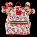 Disney - Mickey And Friends Gingerbread Cookie All-Over Print Mini Backpack With Ear Headband (Loungefly Backpack)